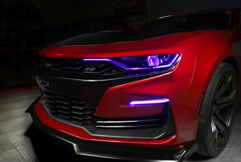 Chevrolet Camaro Headlight Upgrade Kit - ORACLE Lighting - ColorSHIFT with RGBW+A Chips - `19-`21